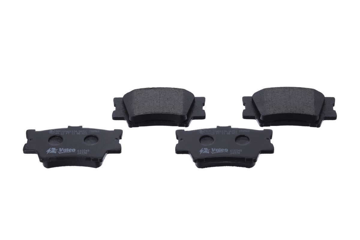 Stabdžių trinkelių rinkinys, diskinis stabdys VALEO 610345