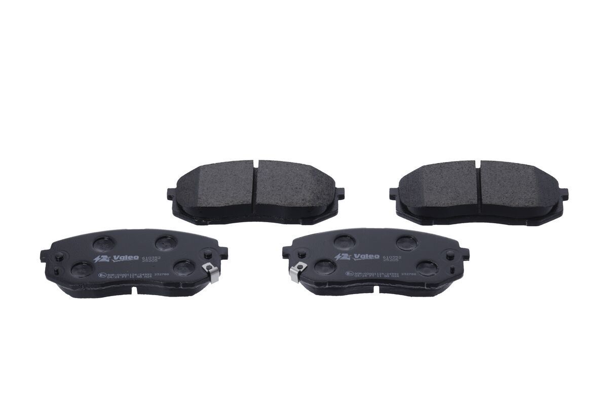 Stabdžių trinkelių rinkinys, diskinis stabdys VALEO 610352