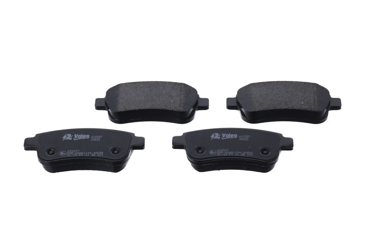 Stabdžių trinkelių rinkinys, diskinis stabdys VALEO 610357