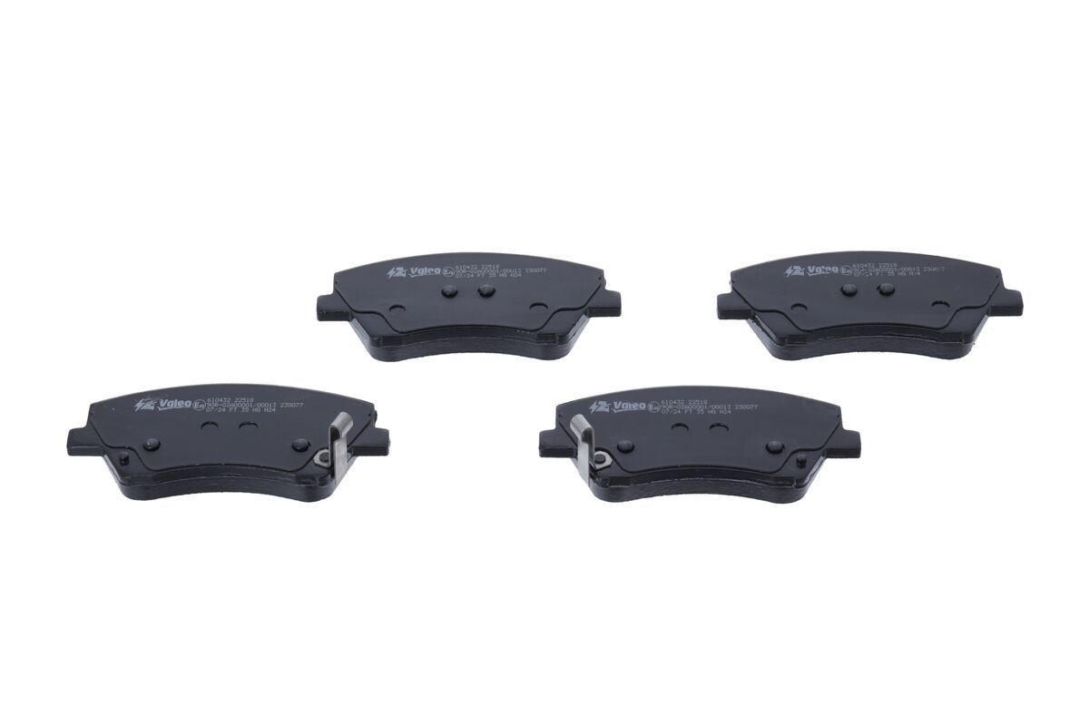 Stabdžių trinkelių rinkinys, diskinis stabdys VALEO 610432