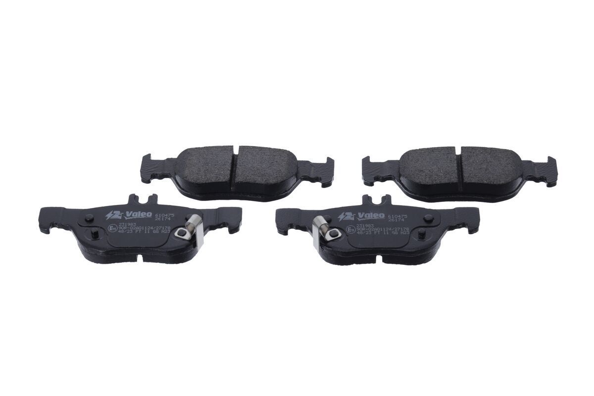 Stabdžių trinkelių rinkinys, diskinis stabdys VALEO 610475