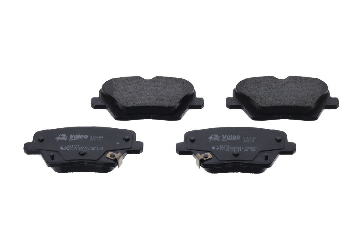 Stabdžių trinkelių rinkinys, diskinis stabdys VALEO 610484