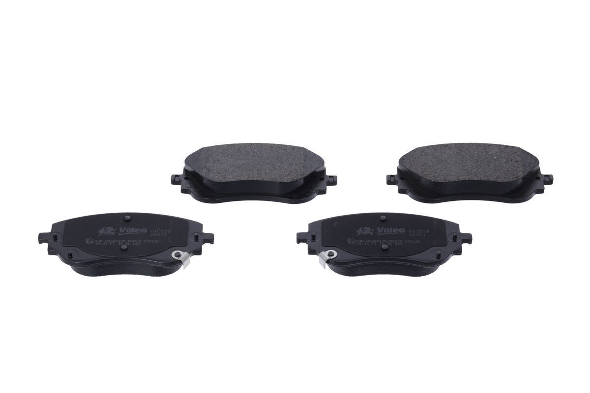 Stabdžių trinkelių rinkinys, diskinis stabdys VALEO 610528