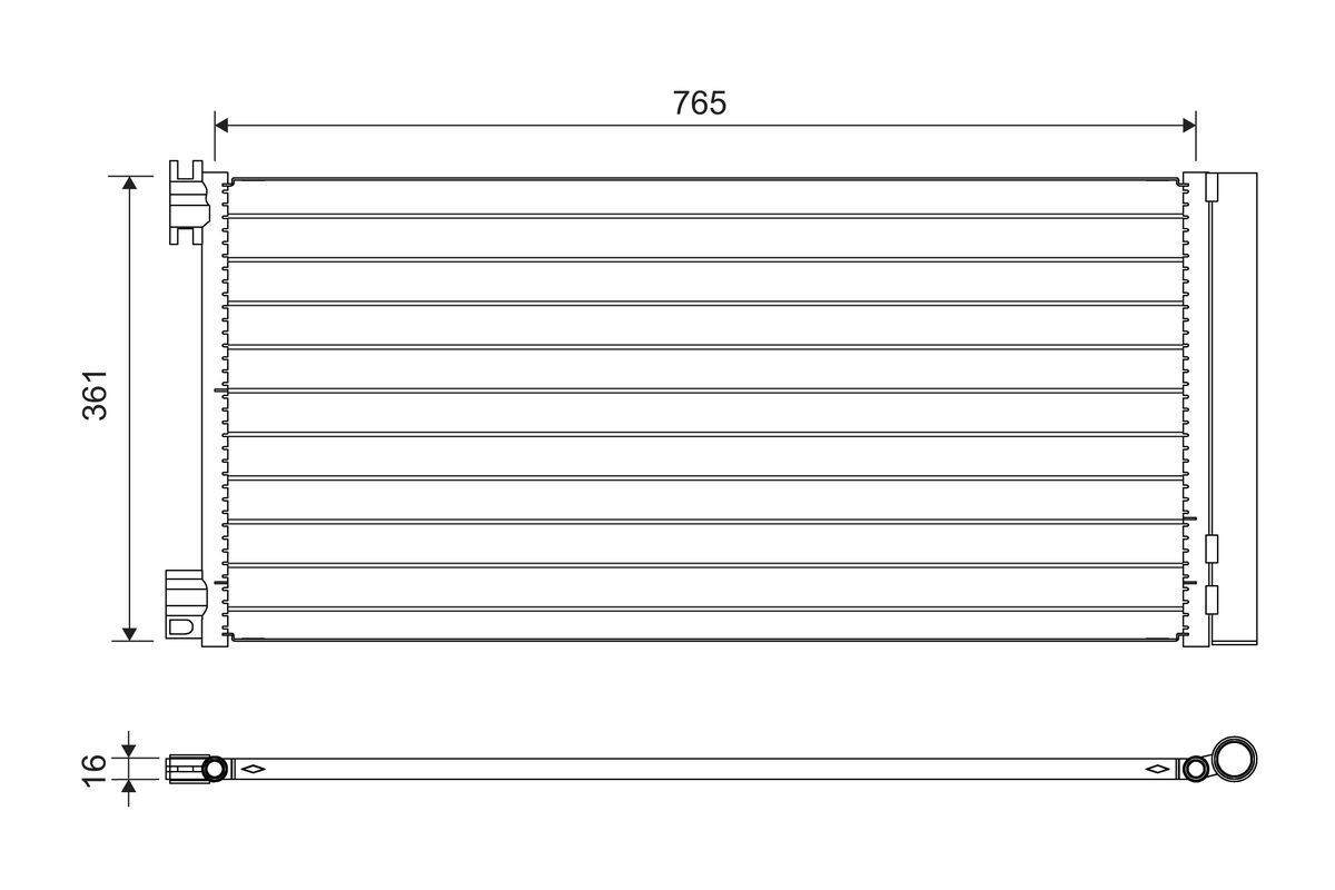 Kondensatorius, oro kondicionierius VALEO 822637