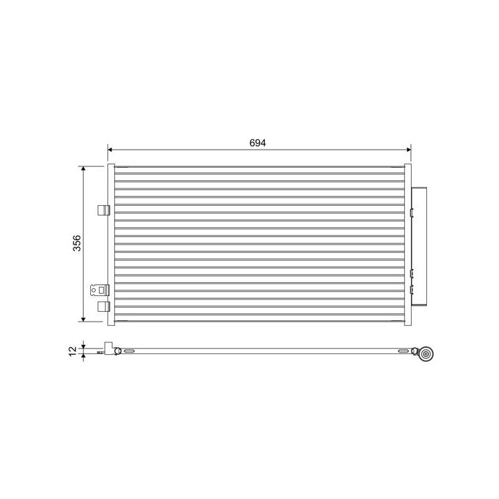 Kondensatorius, oro kondicionierius VALEO 822638