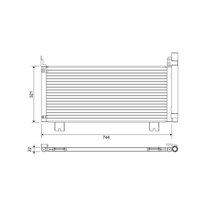 Kondensatorius, oro kondicionierius VALEO 822651