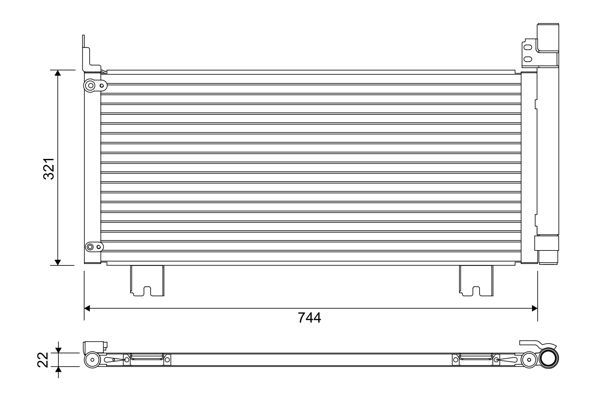 Kondensatorius, oro kondicionierius VALEO 822651