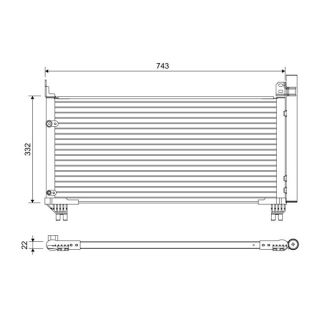 Kondensatorius, oro kondicionierius VALEO 822661