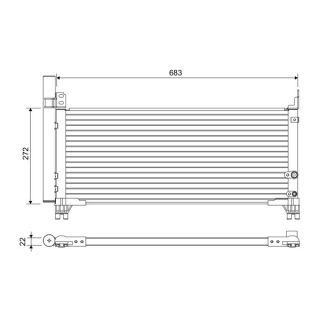 Kondensatorius, oro kondicionierius VALEO 822664