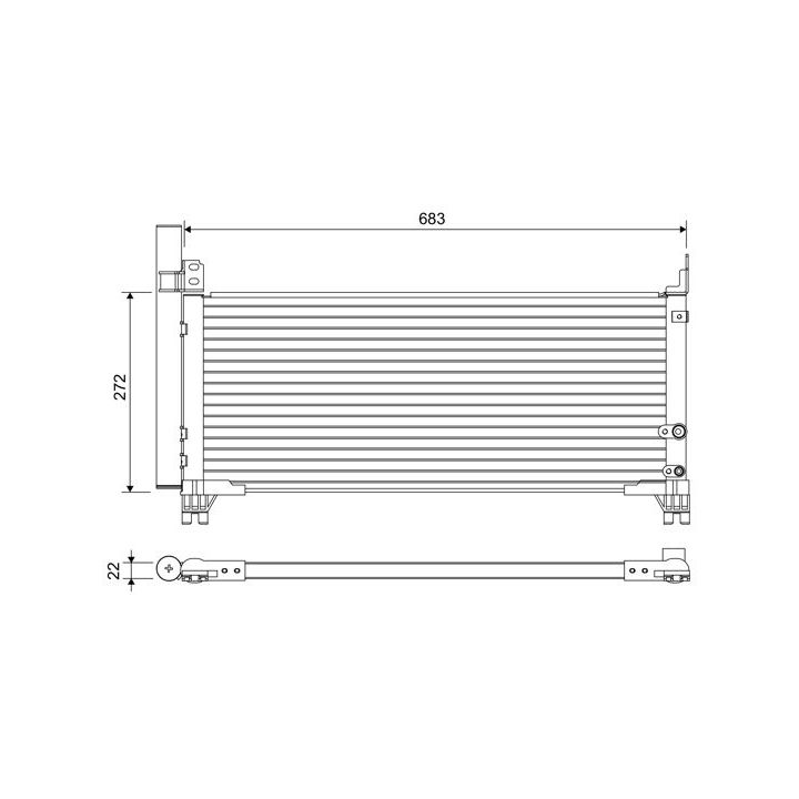 Kondensatorius, oro kondicionierius VALEO 822664