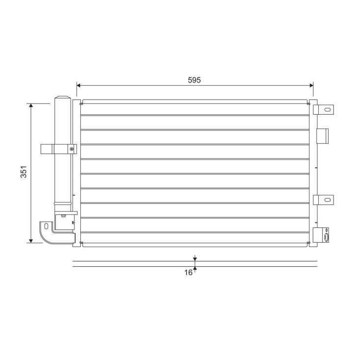 Kondensatorius, oro kondicionierius VALEO 822694