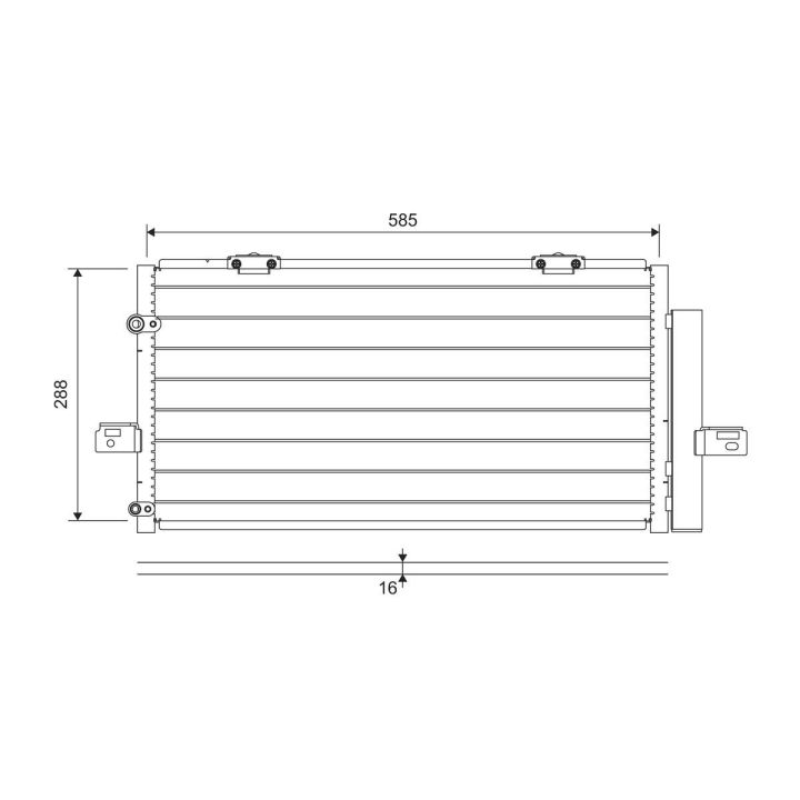Kondensatorius, oro kondicionierius VALEO 822698