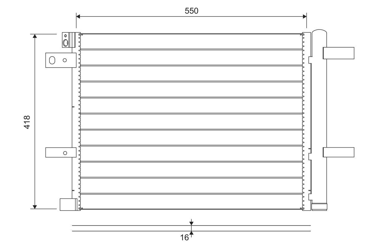 Kondensatorius, oro kondicionierius VALEO 822706