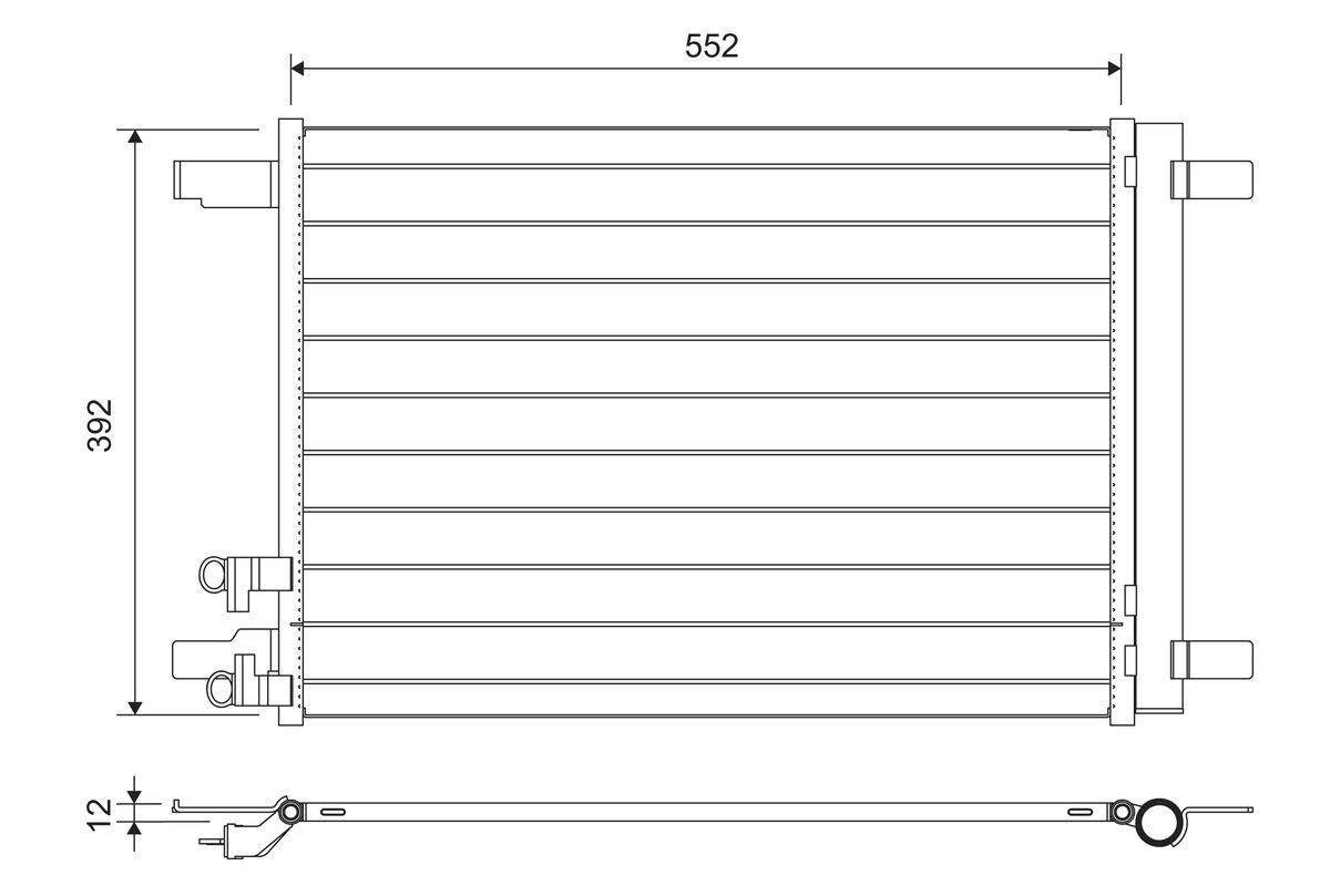 Kondensatorius, oro kondicionierius VALEO 822707