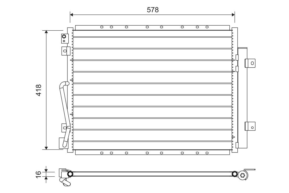 Kondensatorius, oro kondicionierius VALEO 822712