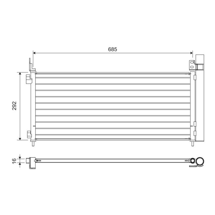 Kondensatorius, oro kondicionierius VALEO 822720
