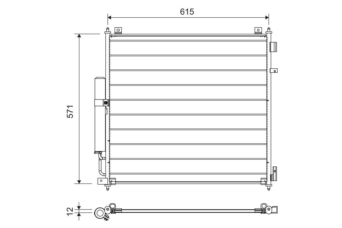 Kondensatorius, oro kondicionierius VALEO 822721