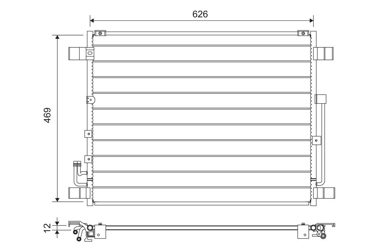 Kondensatorius, oro kondicionierius VALEO 822724