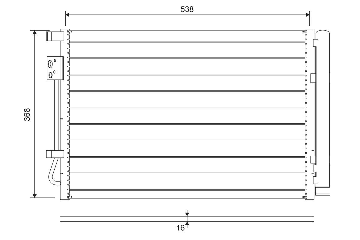 Kondensatorius, oro kondicionierius VALEO 822726