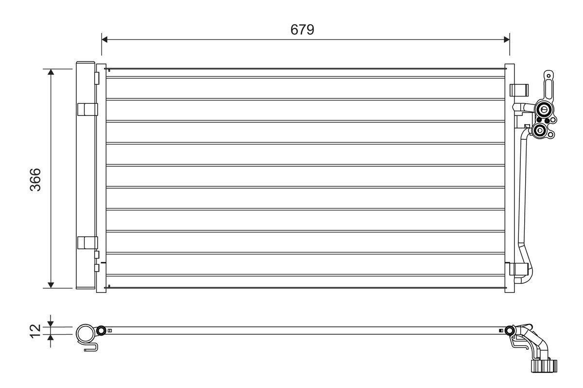 Kondensatorius, oro kondicionierius VALEO 822731