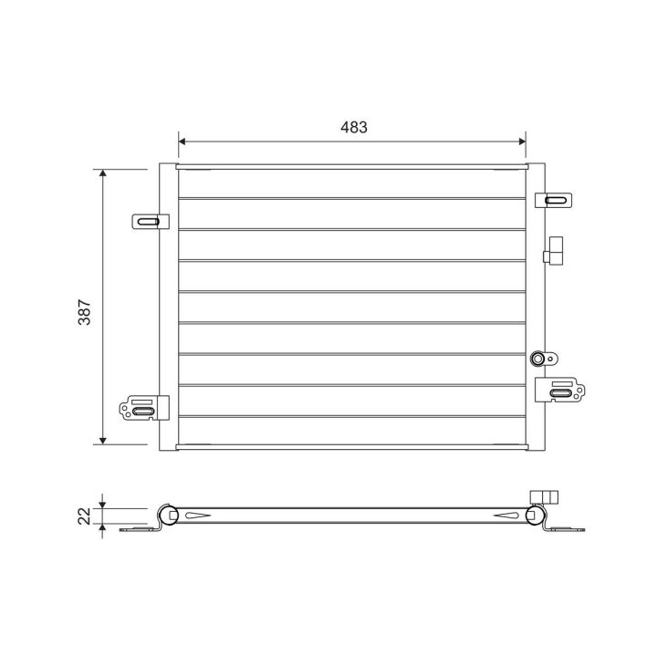 Kondensatorius, oro kondicionierius VALEO 822754