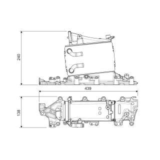 Tarpinis suslėgto oro aušintuvas, kompresorius VALEO 822935