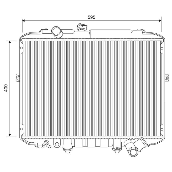 Radiatorius, variklio aušinimas VALEO 701617