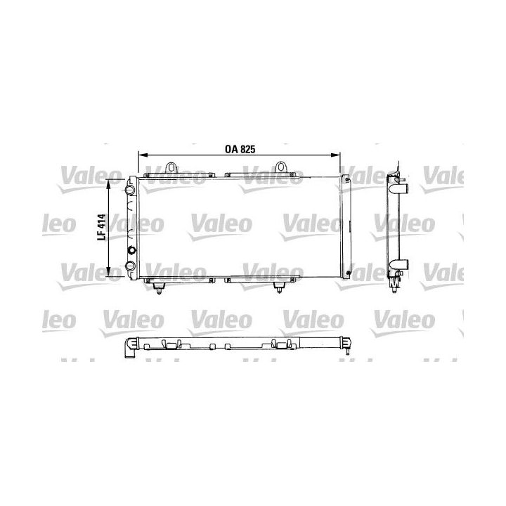Radiatorius, variklio aušinimas VALEO 883765
