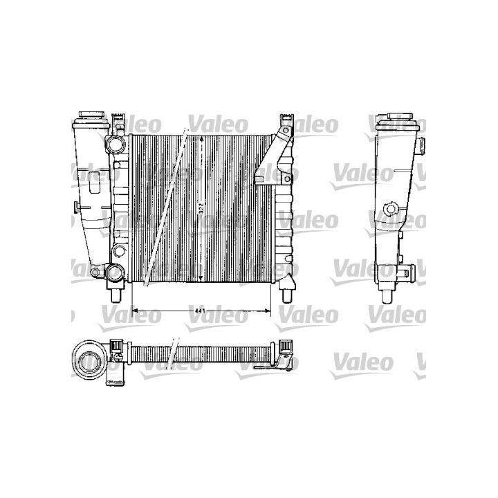 Radiatorius, variklio aušinimas VALEO 883813
