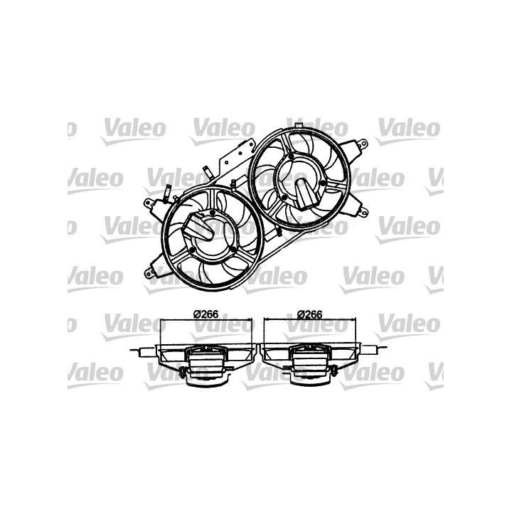 Ventiliatorius, radiatoriaus VALEO 698482