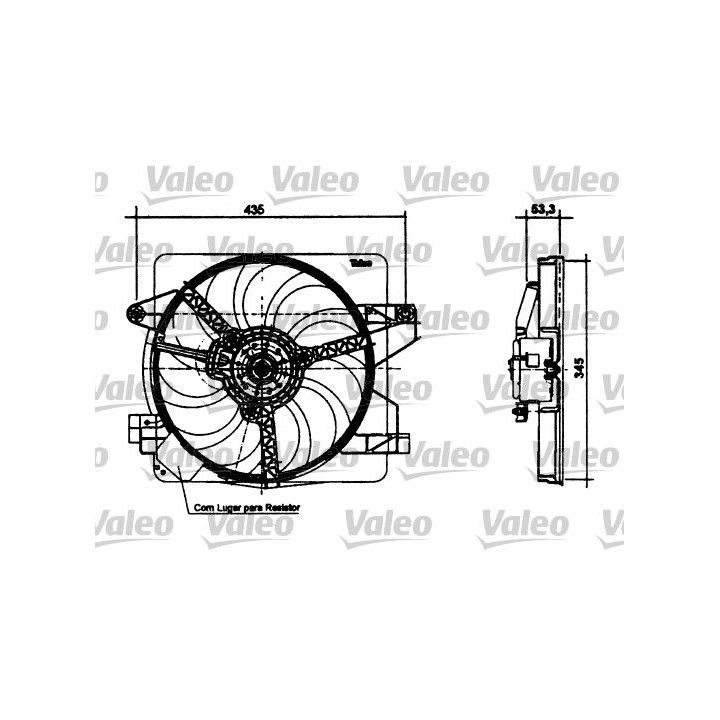 Ventiliatorius, radiatoriaus VALEO 698494