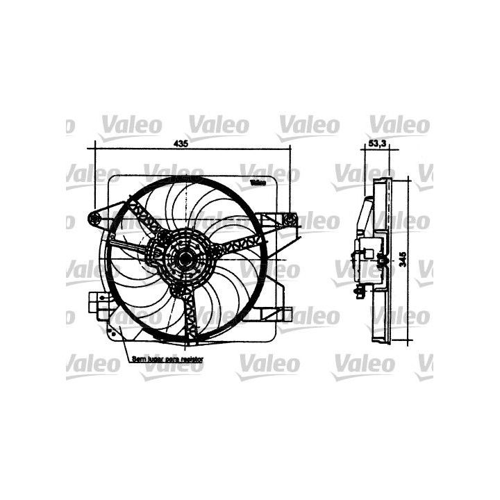 Ventiliatorius, radiatoriaus VALEO 698496