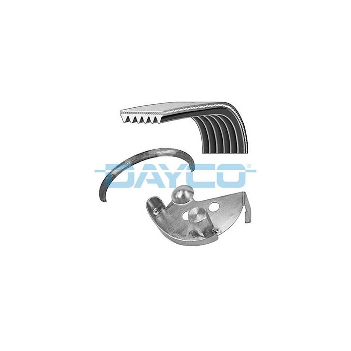 V formos rumbuotas diržas, komplektas DAYCO PVE002