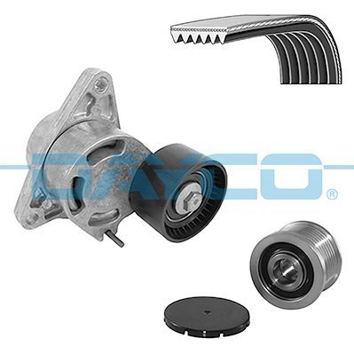 V formos rumbuotas diržas, komplektas DAYCO KPV941