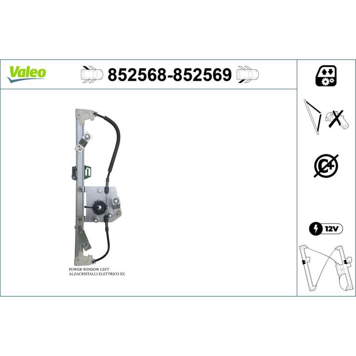 Lango pakėliklis VALEO 852568