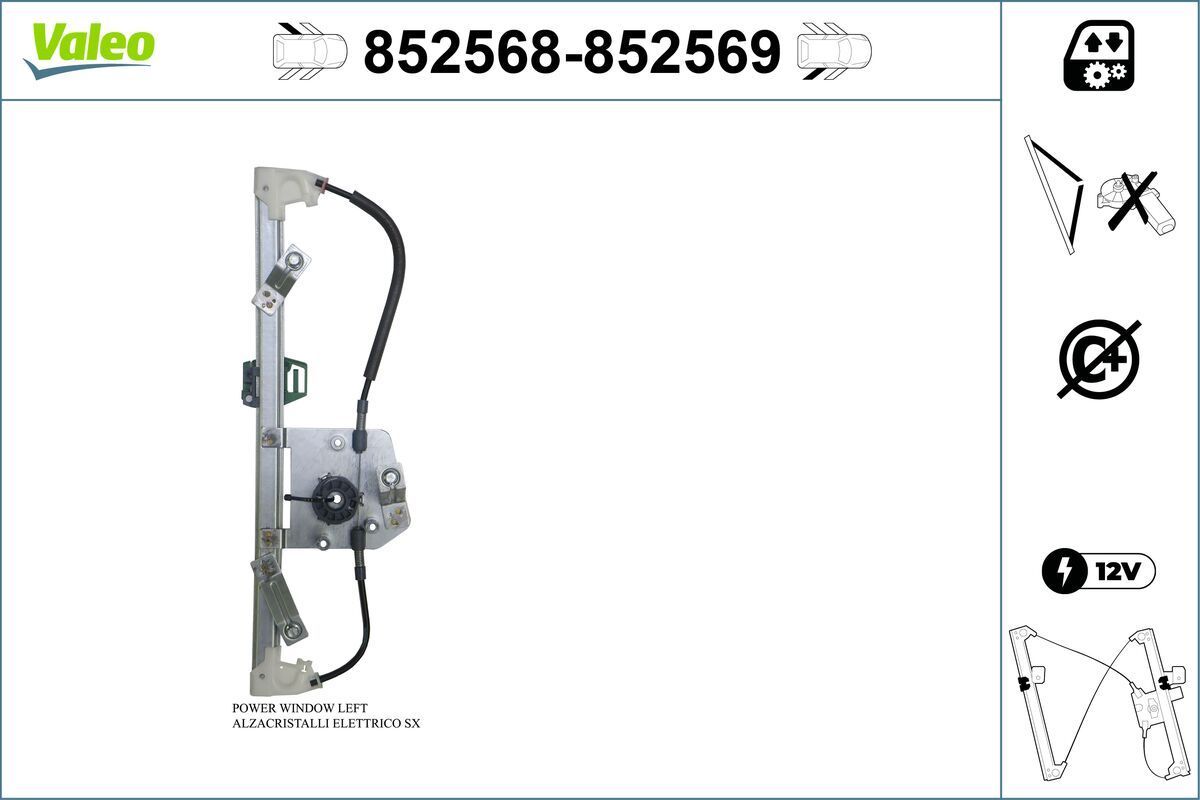 Lango pakėliklis VALEO 852568