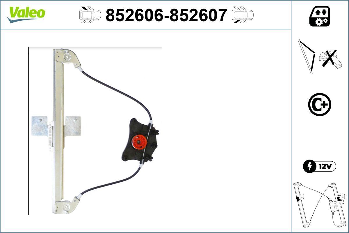 Lango pakėliklis VALEO 852606