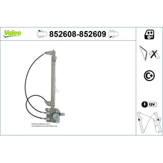 Lango pakėliklis VALEO 852608