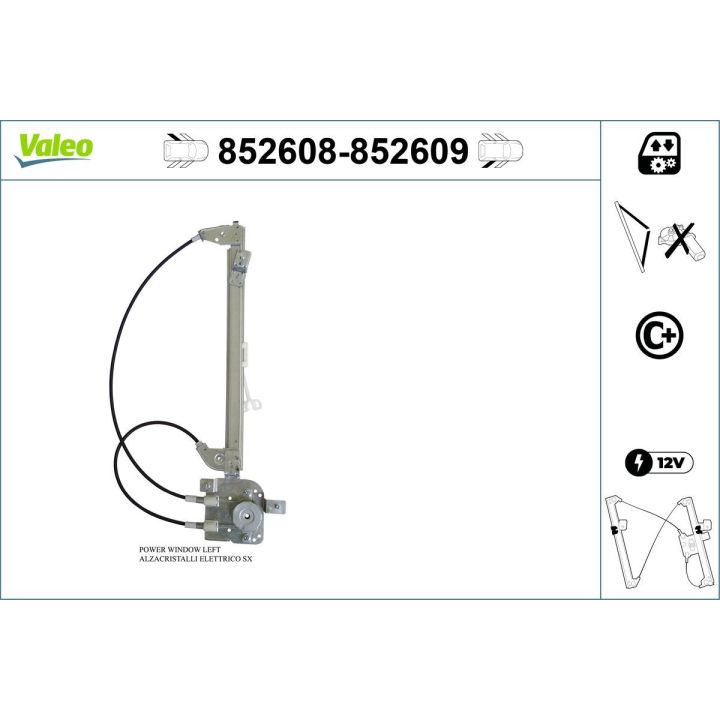 Lango pakėliklis VALEO 852608