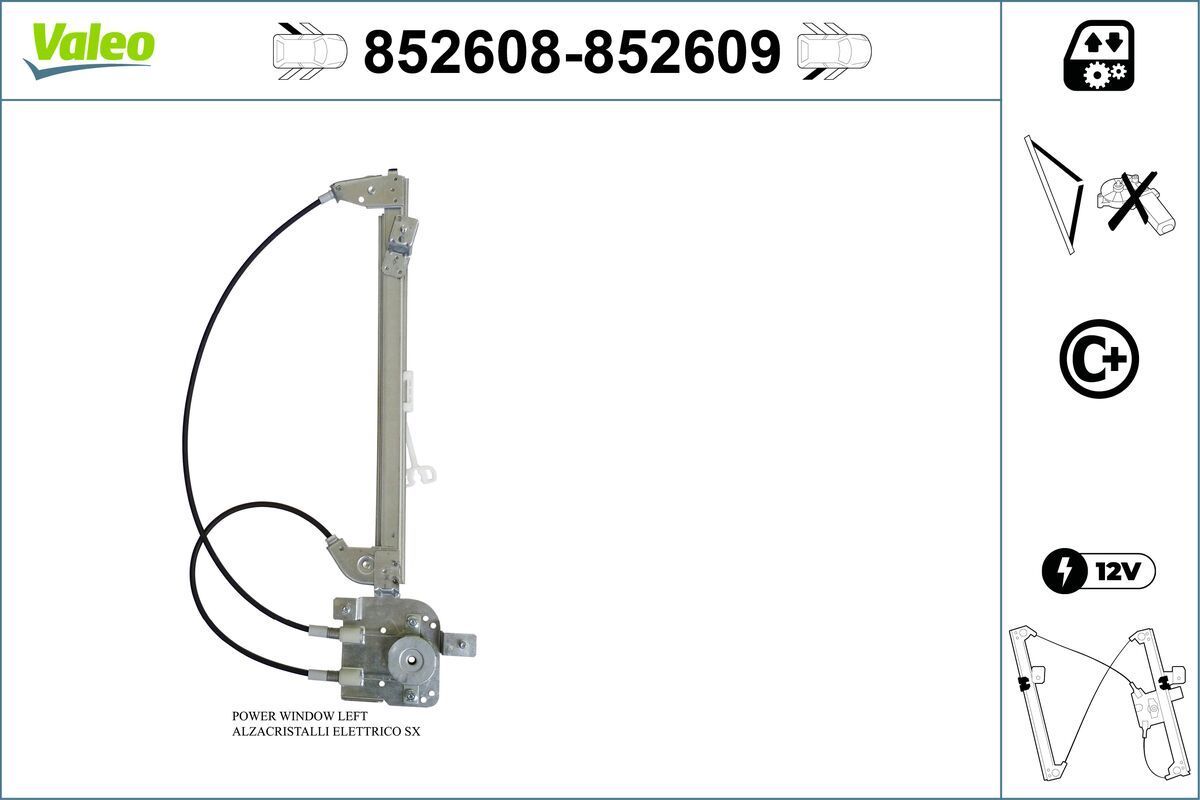 Lango pakėliklis VALEO 852608