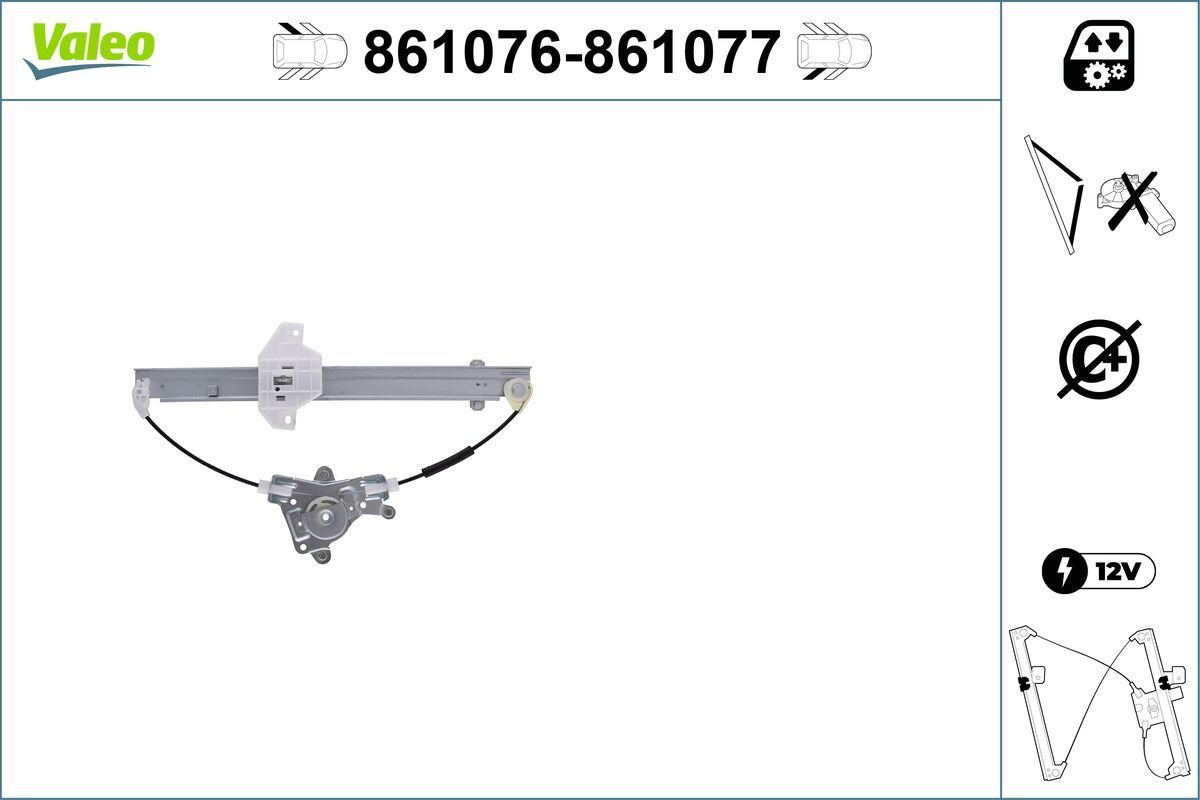 Lango pakėliklis VALEO 861076