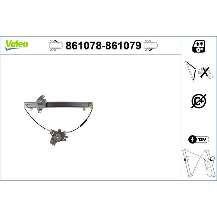 Lango pakėliklis VALEO 861078
