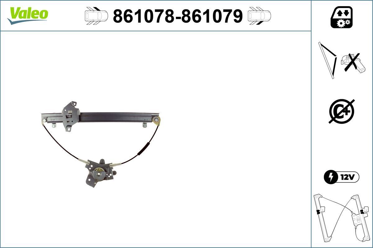 Lango pakėliklis VALEO 861078