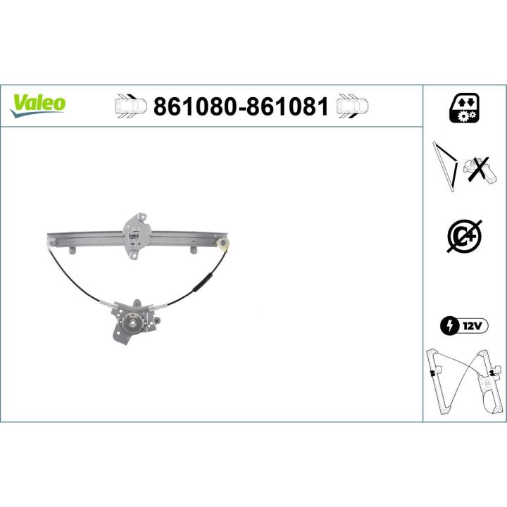 Lango pakėliklis VALEO 861080