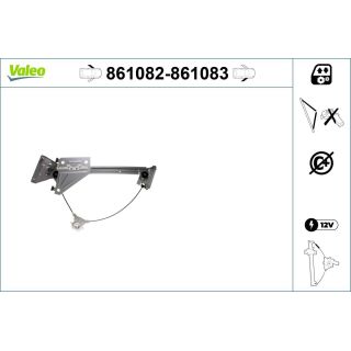 Lango pakėliklis VALEO 861082