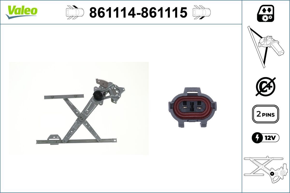 Lango pakėliklis VALEO 861114