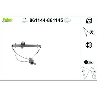 Lango pakėliklis VALEO 861144