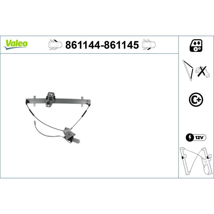 Lango pakėliklis VALEO 861144