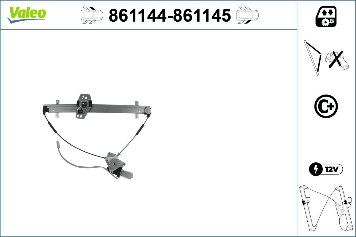 Lango pakėliklis VALEO 861144