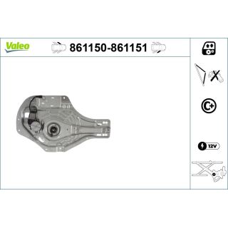 Lango pakėliklis VALEO 861150